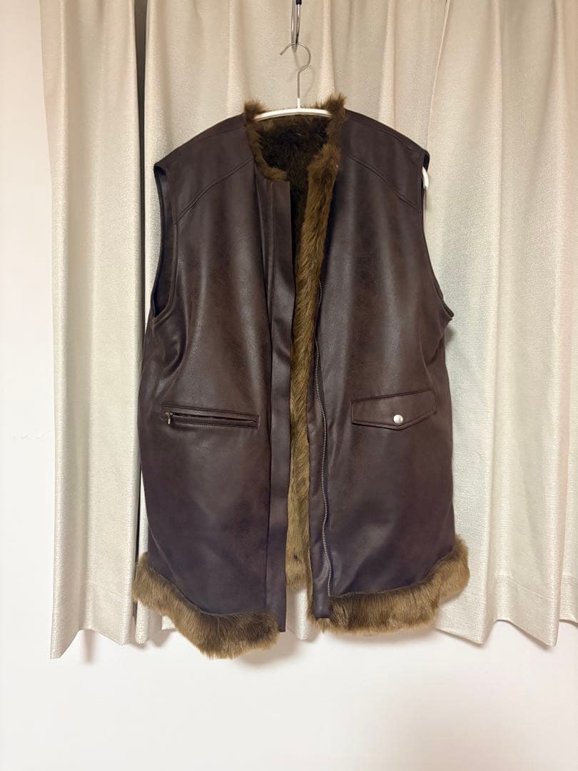 Ameri vintage 2way ファーベスト ブラウン