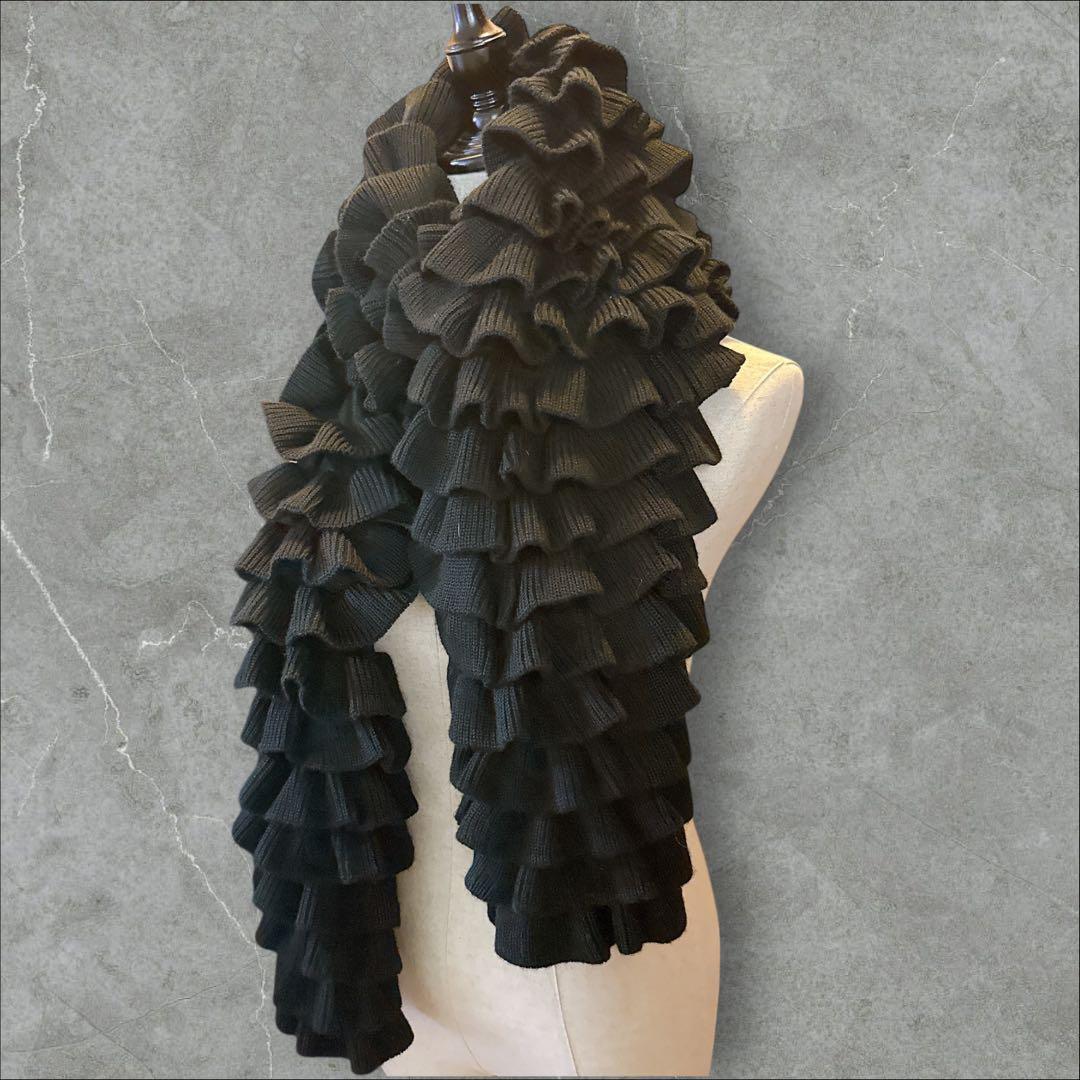 Bibiy SHUSHU MUFFLER フリル シュシュマフラー