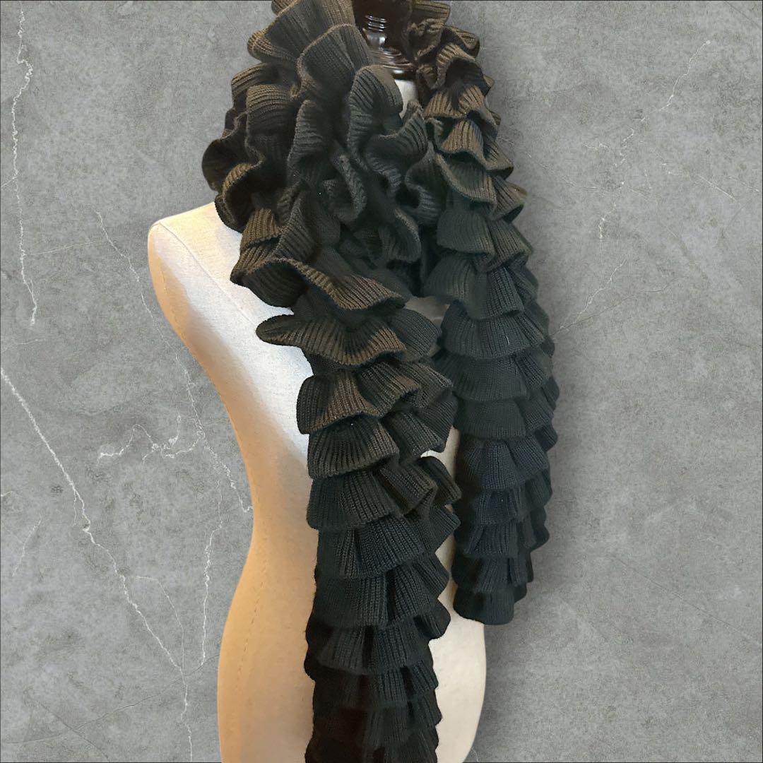 Bibiy SHUSHU MUFFLER フリル シュシュマフラー