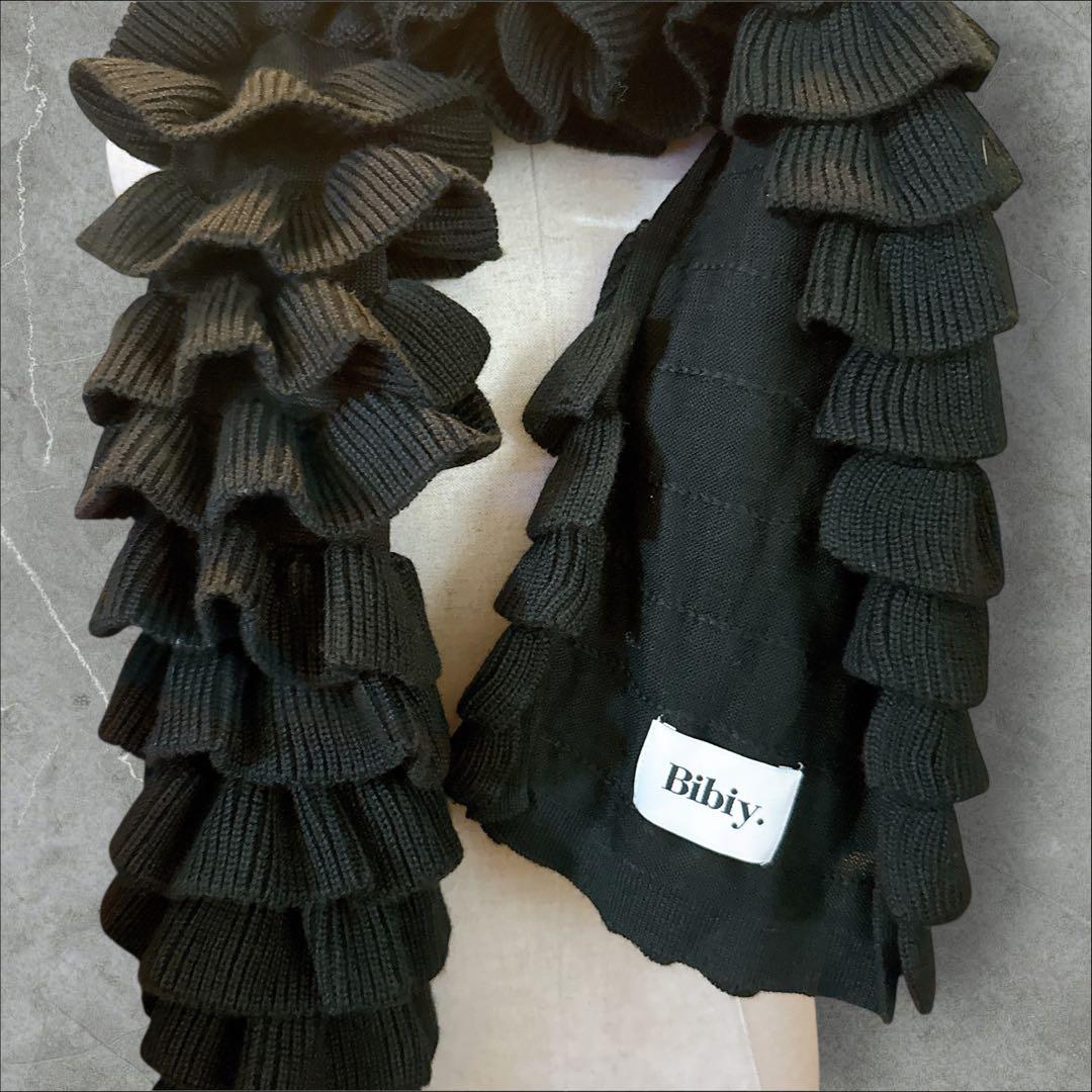 Bibiy SHUSHU MUFFLER フリル シュシュマフラー