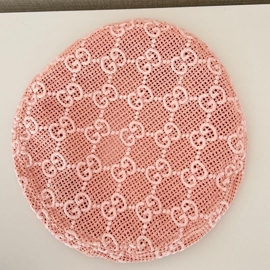GUCCI ベレー帽 56cm S ピンク