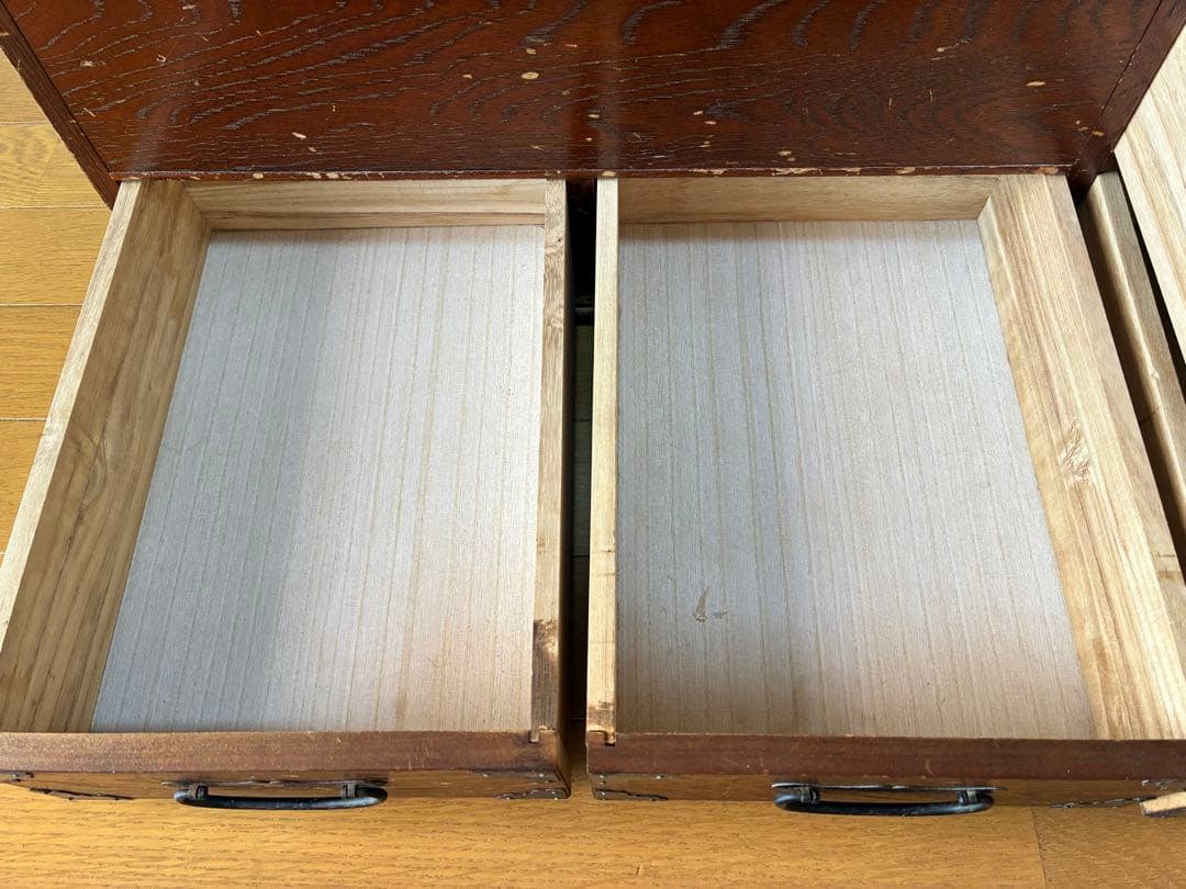 木製 長火鉢 引き出し収納付き 囲炉裏 昭和レトロ 古道具 アンティーク