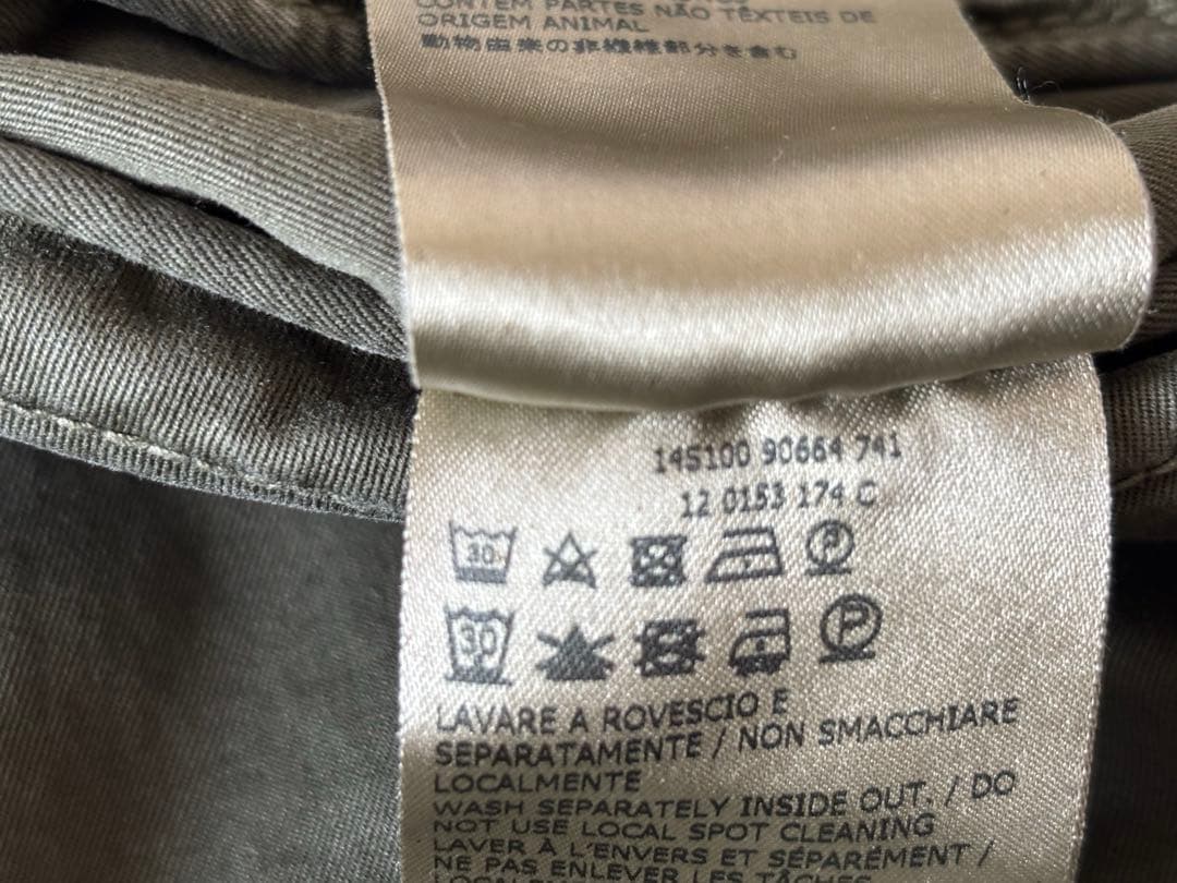 美品 INCOTEX SLACKS オリーブ スリムフィット チノパン