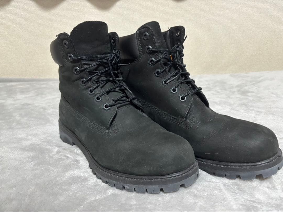 Timberland ブラックミッドカットブーツ