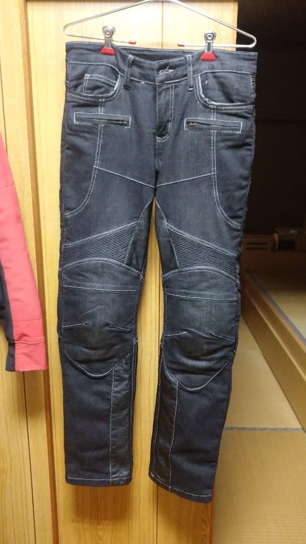 デグナー ヒートガード付きデニムバンツ DP-27 Mサイズ・黒 オールシーズン