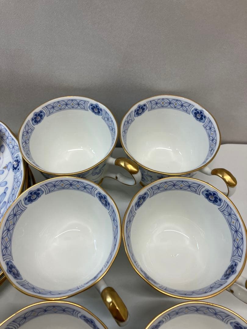 ナルミ ミラノブルー 食器まとめ カップ 平皿 保管品　【A174】
