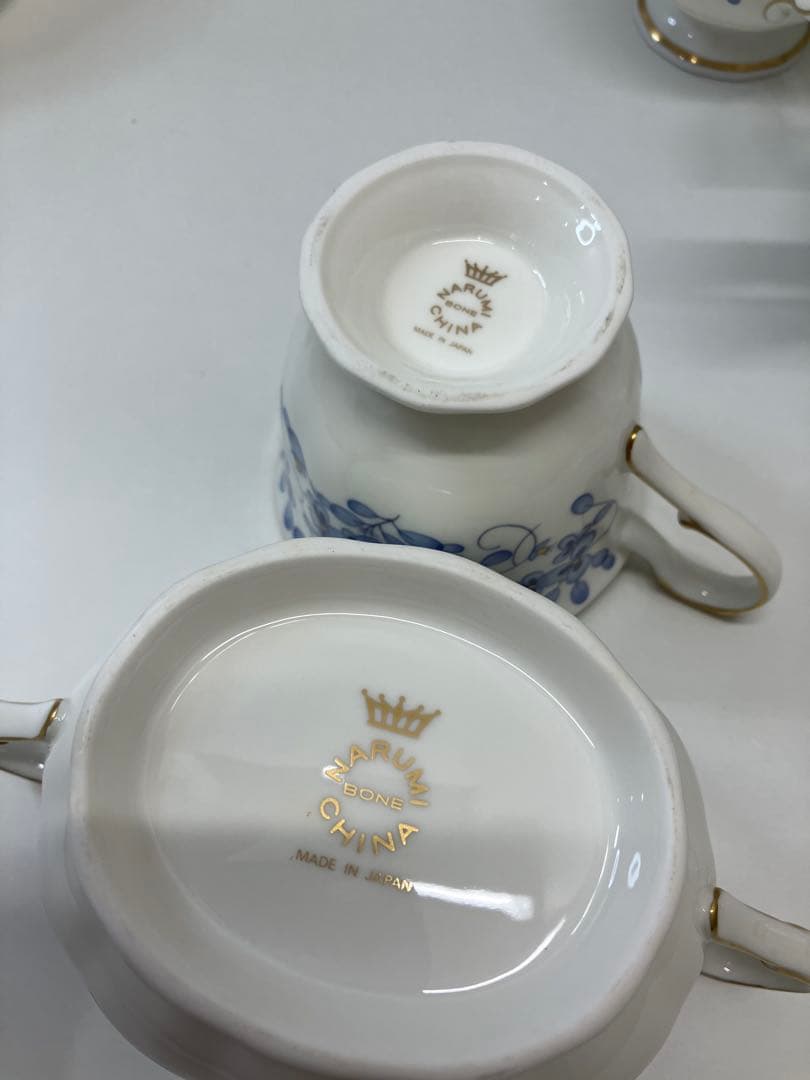 ナルミ ミラノブルー 食器まとめ カップ 平皿 保管品　【A174】