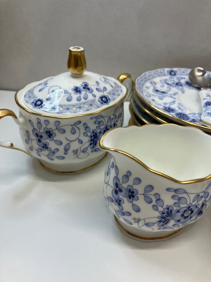 ナルミ ミラノブルー 食器まとめ カップ 平皿 保管品　【A174】