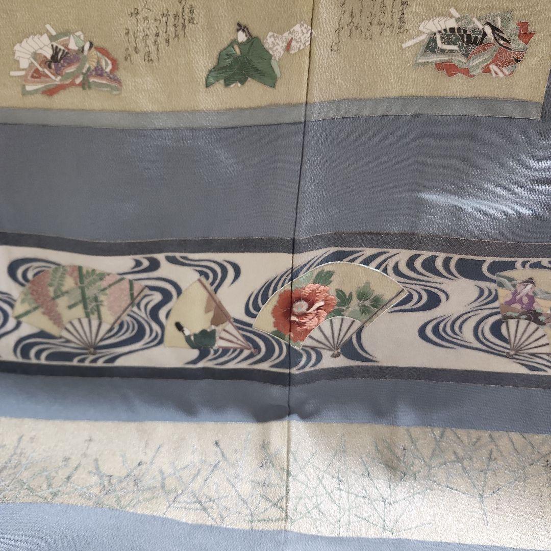 未使用着物　1つ紋 作家物　落款あり　 松尾光琳