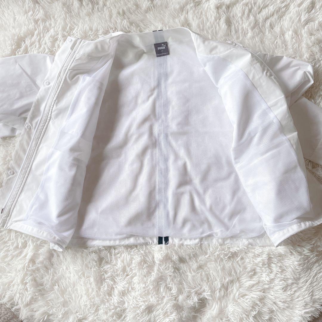新品PUMA プーマ TEXBRID ゴルフジャケット L 白 ノーカラー