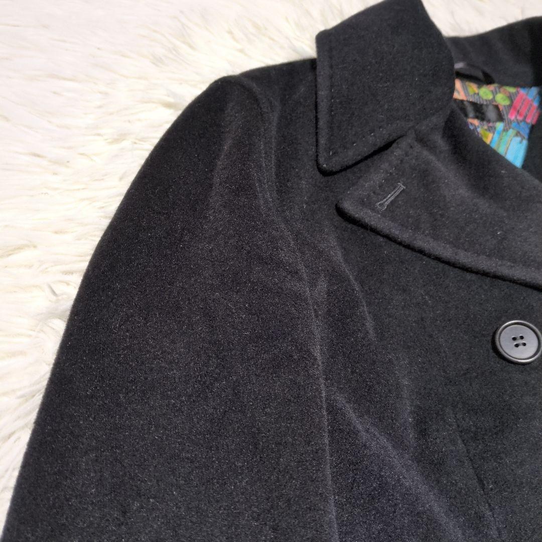ポールスミス　ピーコート　アンゴラ　大きいサイズ　XL　黒
