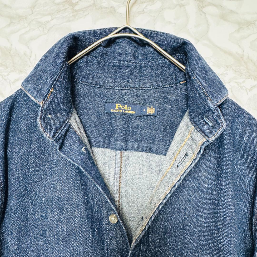 POLO RALPH LAUREN デニムシャツワンピース カラーキーパー付き4