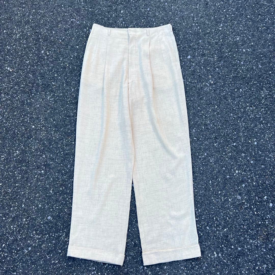 50s 60s smarts rayon slacks 絣