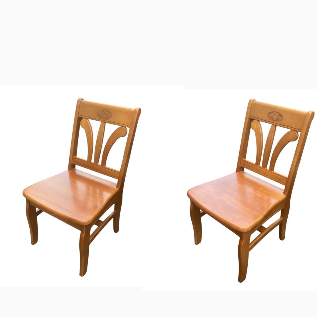 【レア品】karimoku カリモク ダイニングチェア　カントリー調　2脚