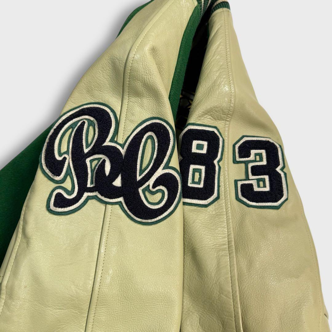 L 40 ホワイツビル スタジャン レザー グリーン 東洋エンタープライズ