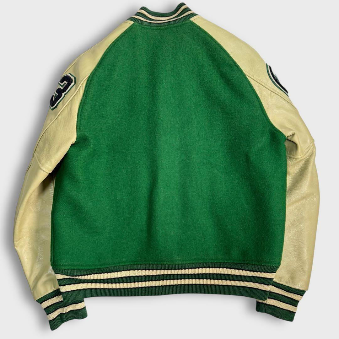 L 40 ホワイツビル スタジャン レザー グリーン 東洋エンタープライズ