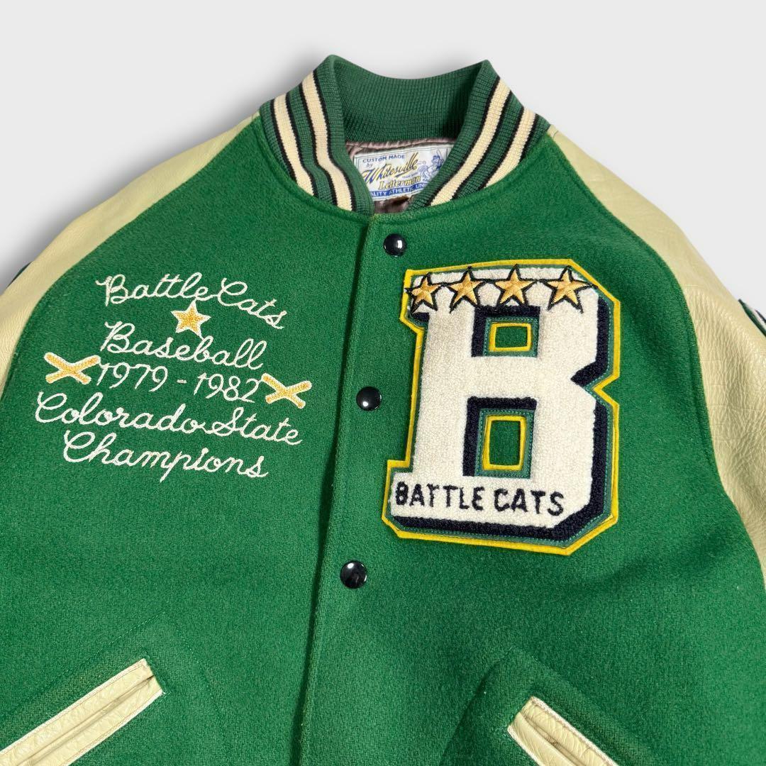 L 40 ホワイツビル スタジャン レザー グリーン 東洋エンタープライズ