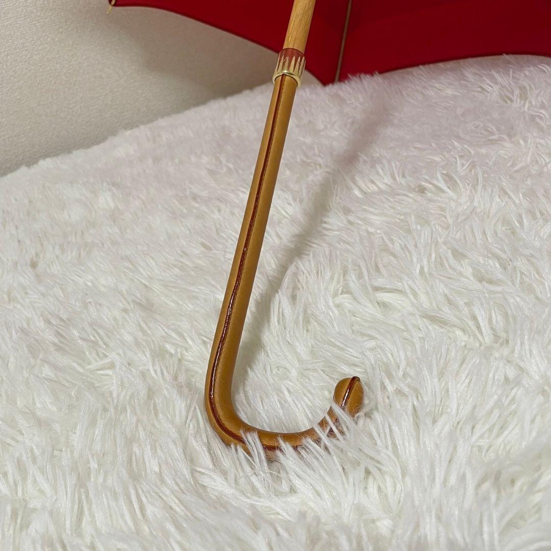 【高級】ルイヴィトン　パラプルュイ　傘　赤