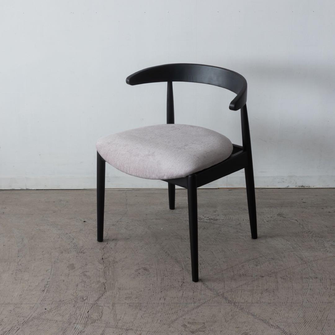 ダイニングチェア　アッシュ　ブラック