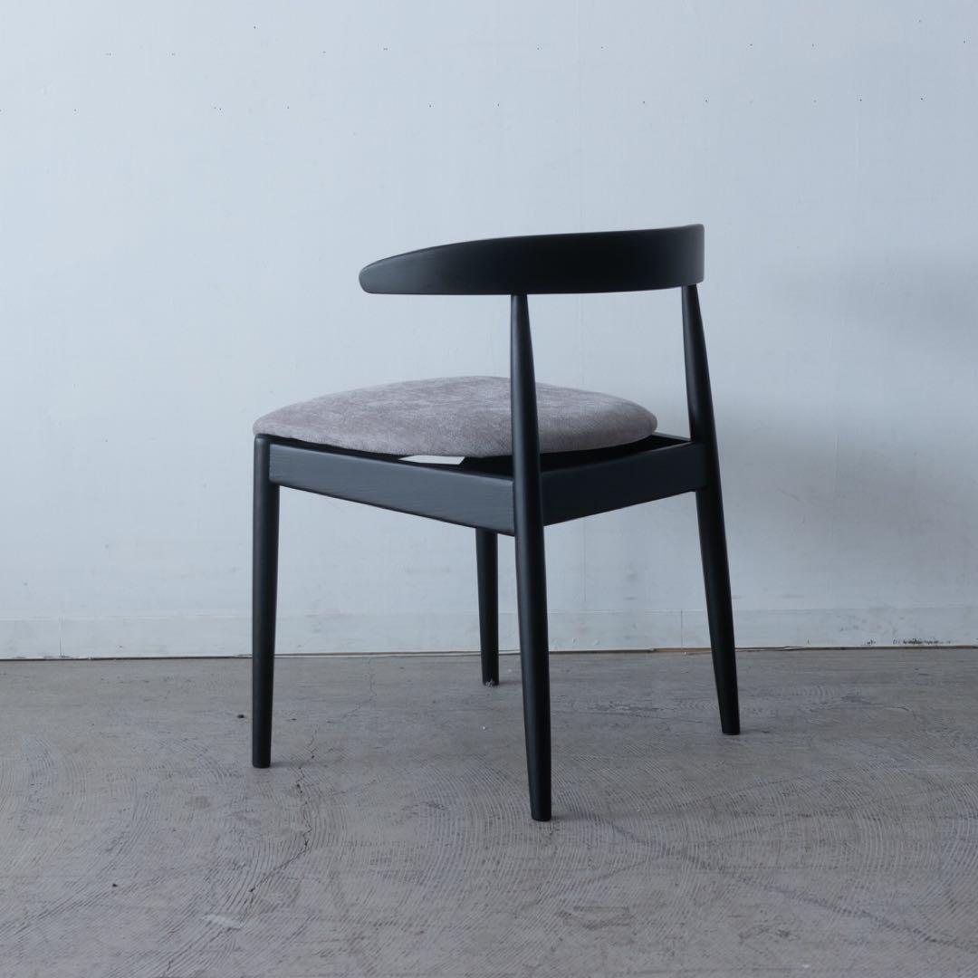 ダイニングチェア　アッシュ　ブラック