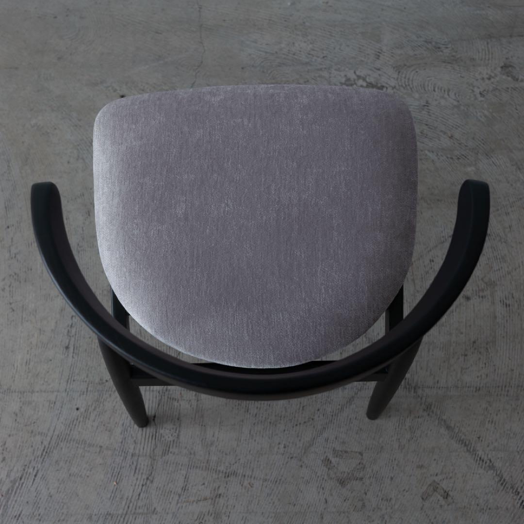 ダイニングチェア　アッシュ　ブラック