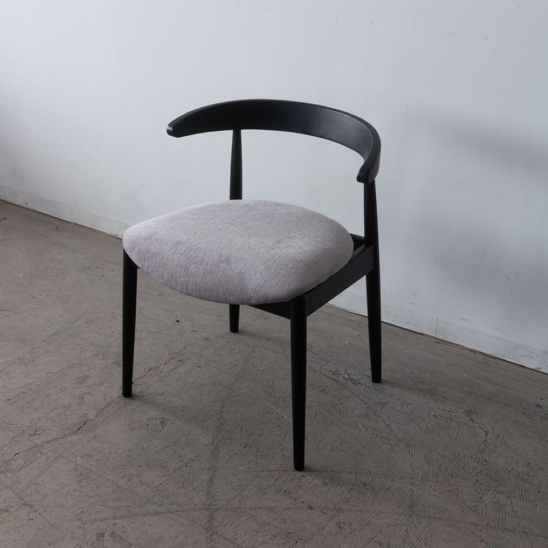 ダイニングチェア　アッシュ　ブラック