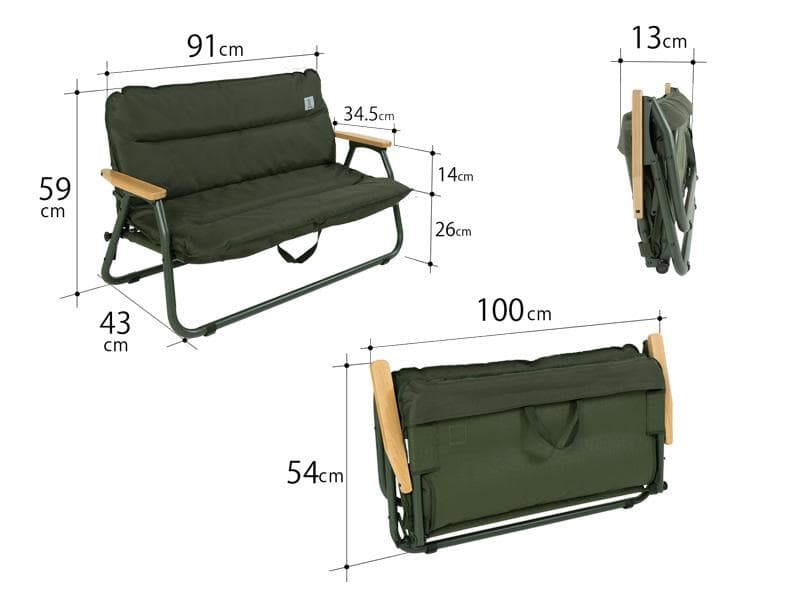 DOD　グッドラックソファロー（カーキ）