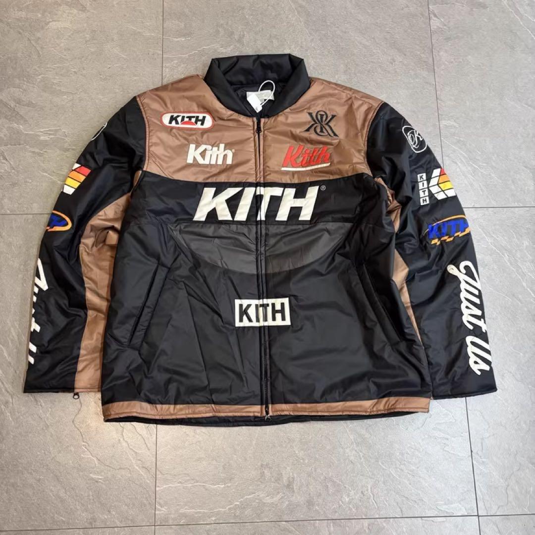 Kith スタジャン Mサイズ ブラウン/ブラック