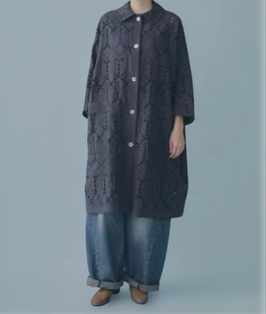 ⭐︎ミナペルホネン美品2024s/s sound drop ステンカラーコート⭐︎