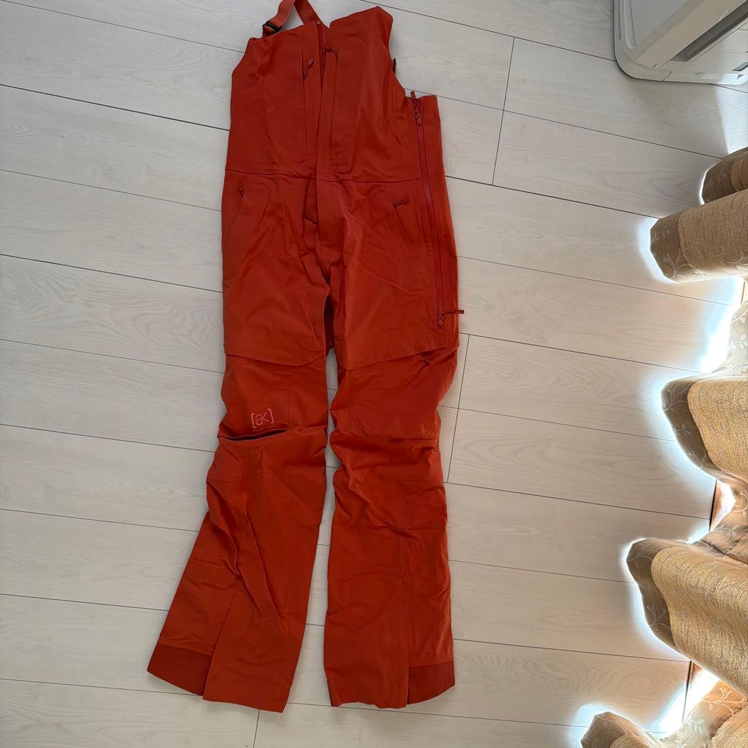 ak スノーボードウェア 女性用 上下セット ネイビーオレンジ