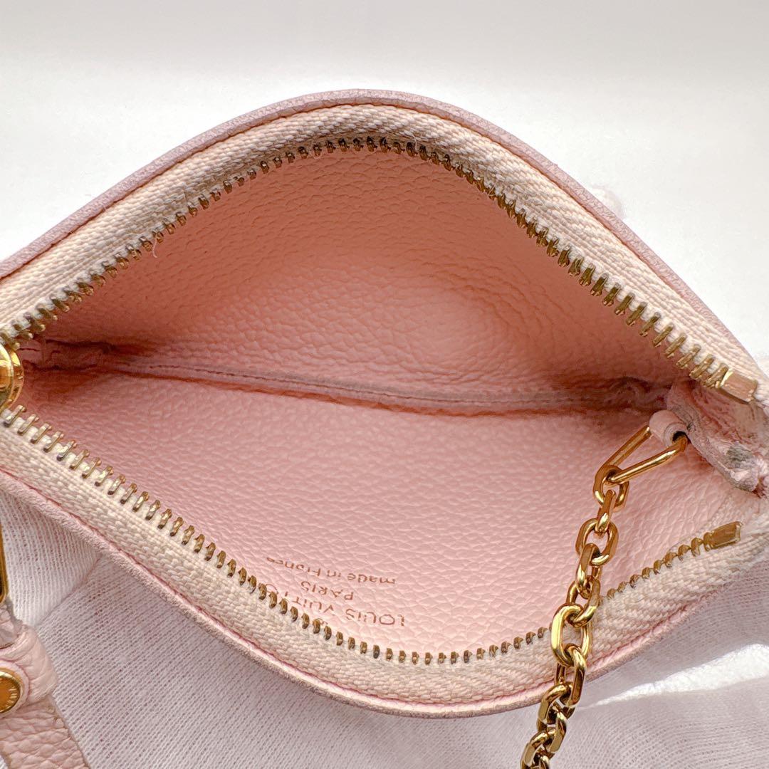 ルイヴィトン アンプラント ポシェット クレ バイカラー ピンク