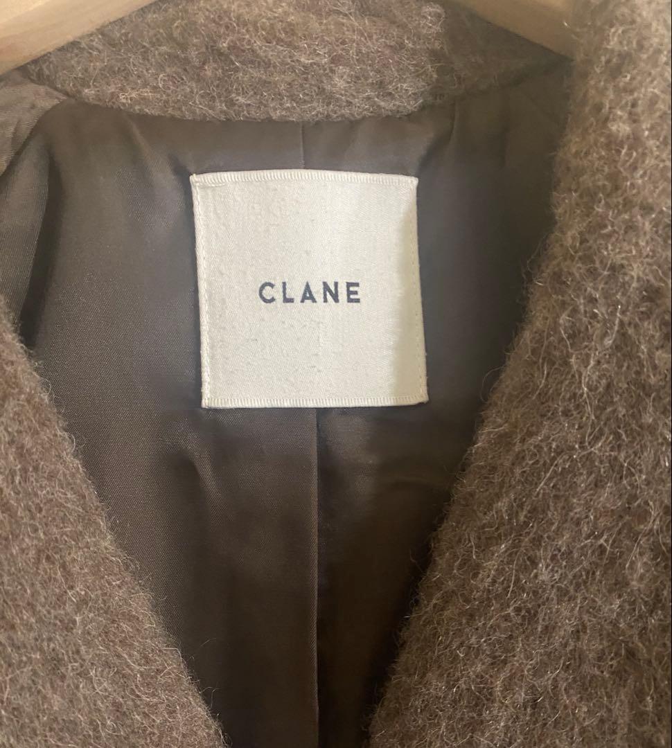 【CLANE】ダブルウールロングコート ブラウン サイズ0
