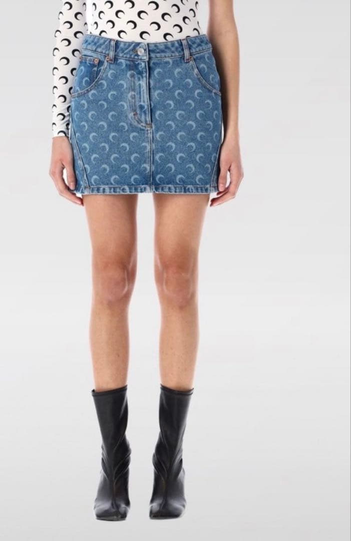 marine serre マリンセル　デニムミニスカート　ミニスカート