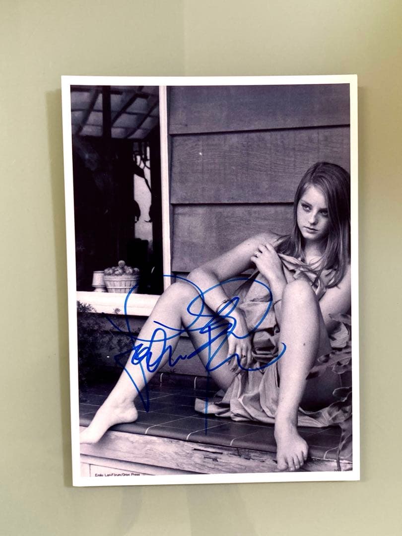ジョディ・フォスター直筆サイン入り2Lサイズ写真…