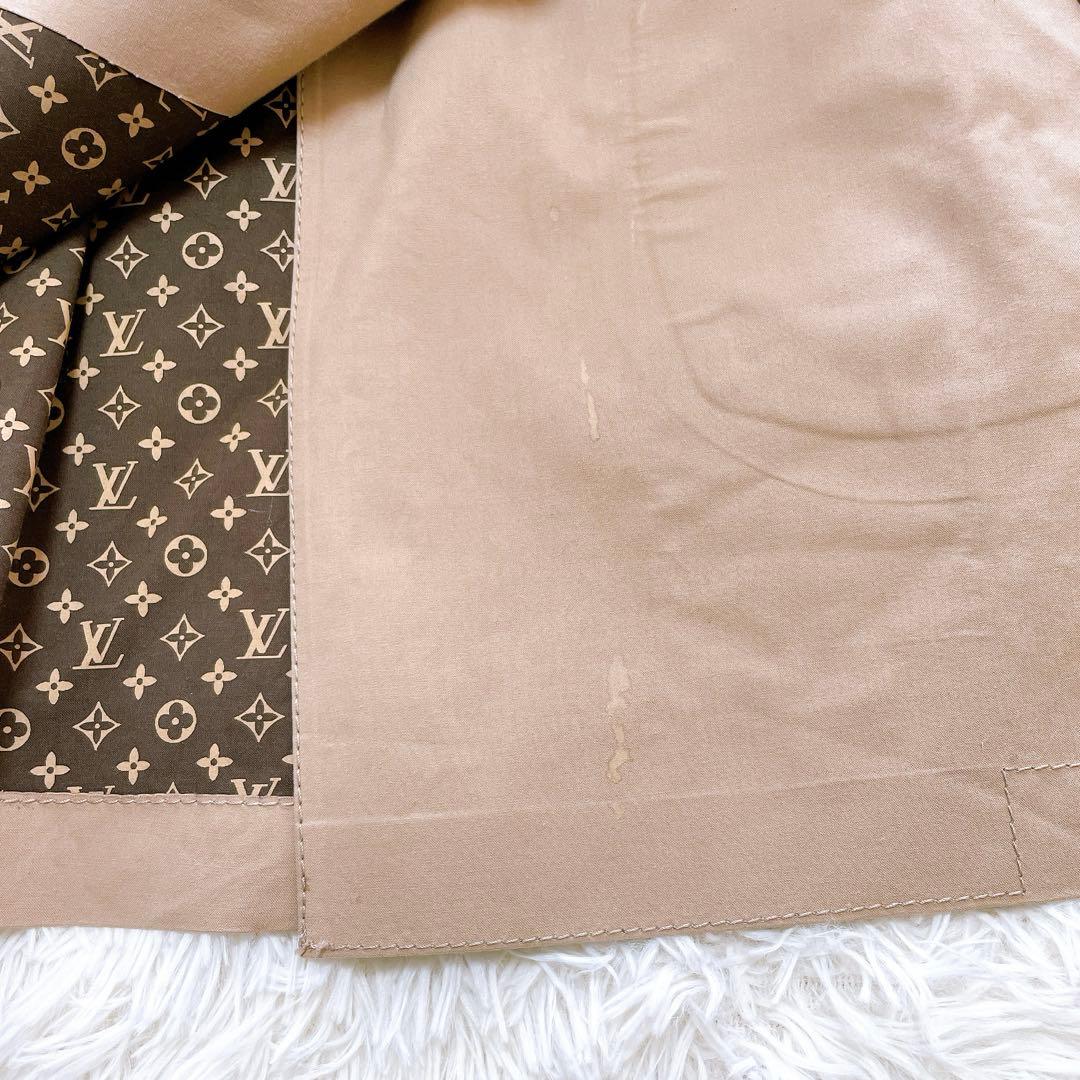 ルイヴィトン モノグラム トレンチコート ゴム引きコート 34