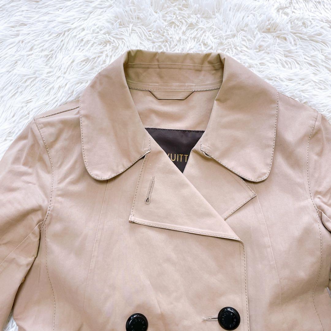 ルイヴィトン モノグラム トレンチコート ゴム引きコート 34