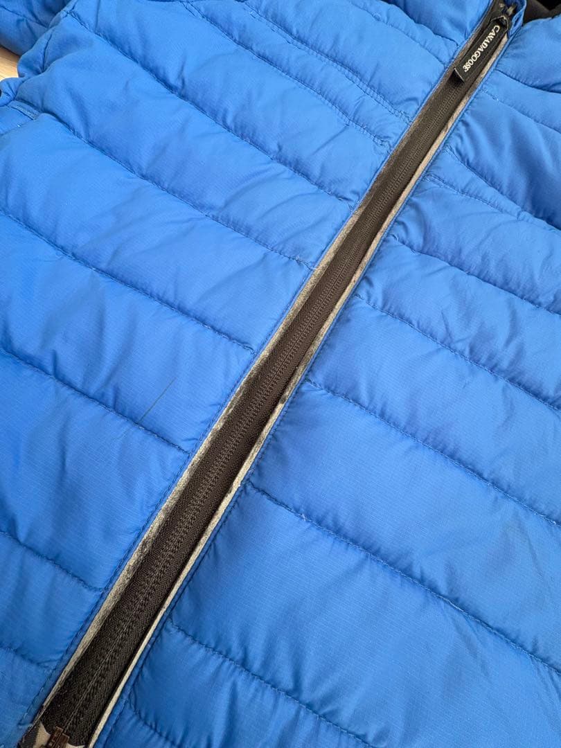 カナダグース キッズ　ダウン ジャケット ブルー 5070KPB 6歳〜7歳