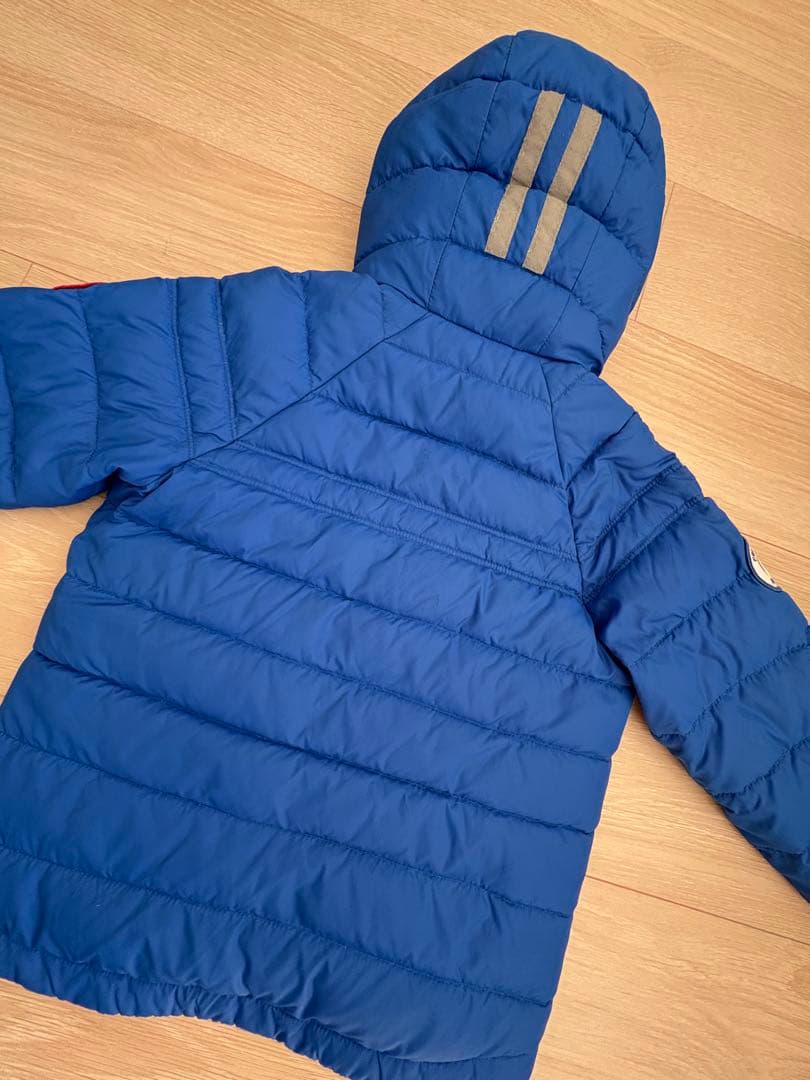 カナダグース キッズ　ダウン ジャケット ブルー 5070KPB 6歳〜7歳