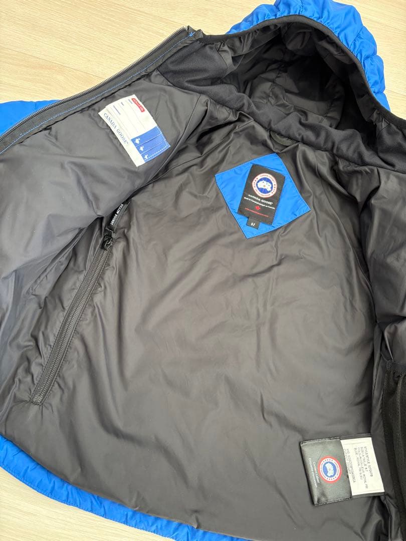 カナダグース キッズ　ダウン ジャケット ブルー 5070KPB 6歳〜7歳