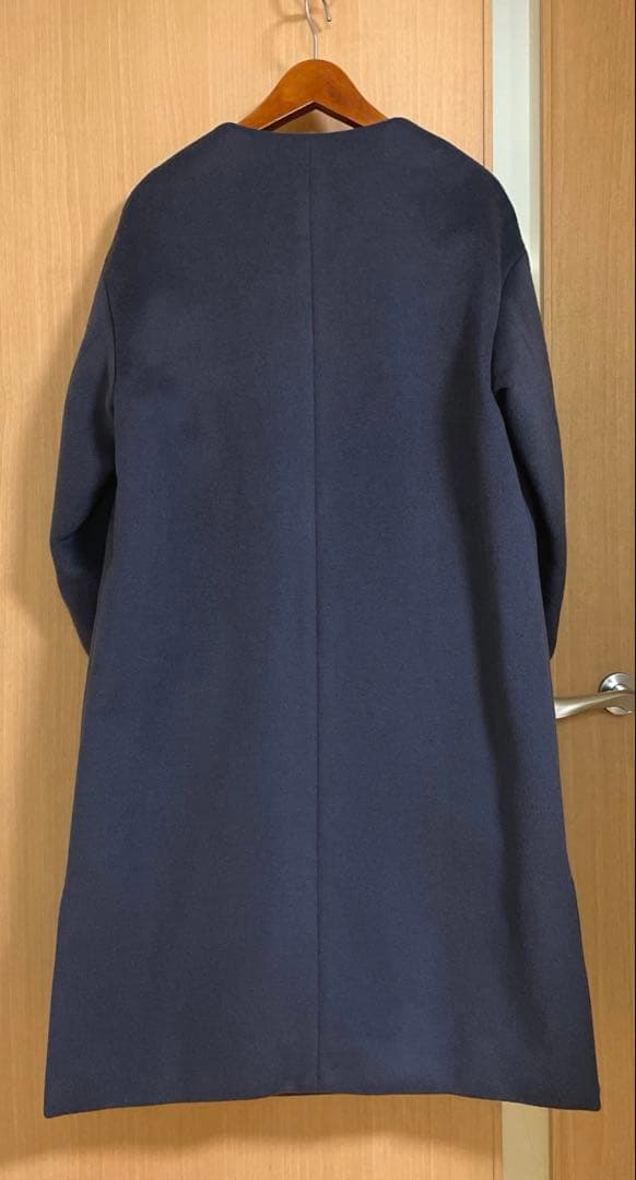 ☆極美品☆グリーンレーベル アンゴラビーバースリットノーカラーコート　38