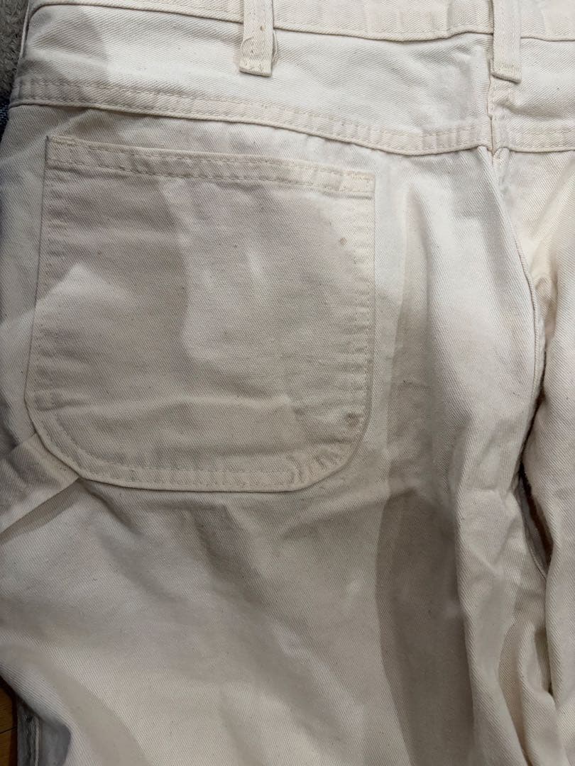 Dickies ペインターパンツ 38×34 White 古着　80s usa製
