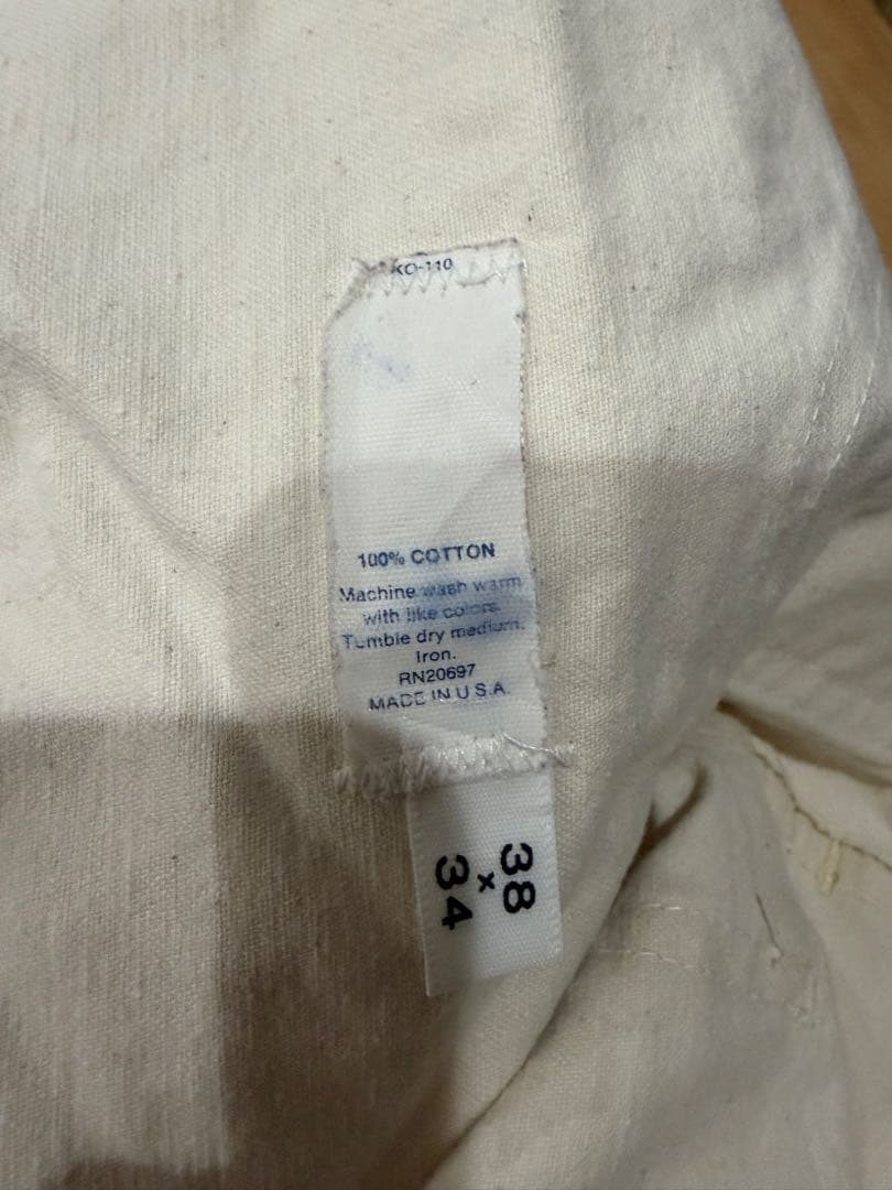 Dickies ペインターパンツ 38×34 White 古着　80s usa製