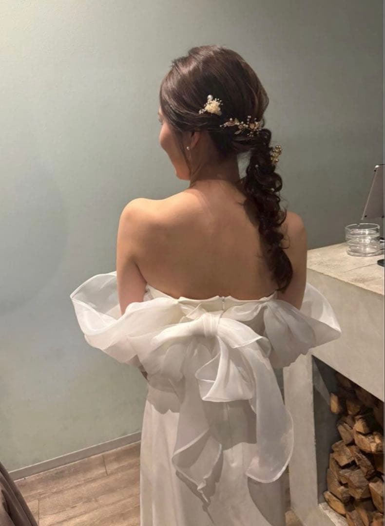 前撮り3点セット♡ドレス＋ベール＋パンプス　フォトウェディング