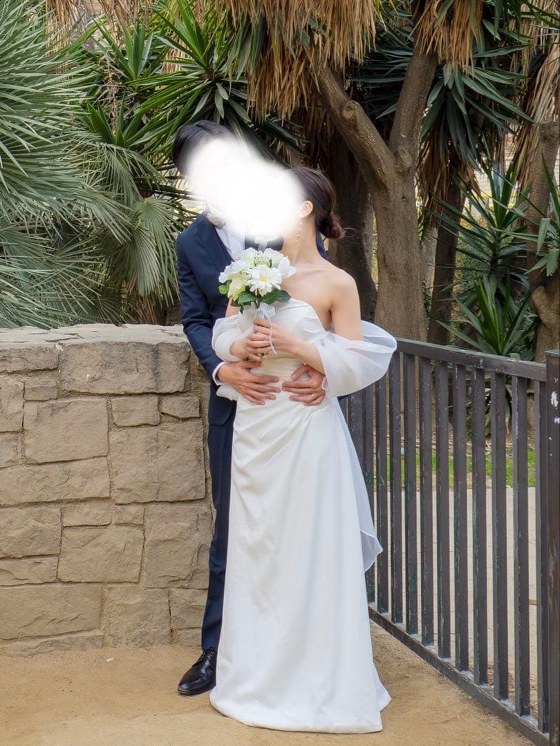 前撮り3点セット♡ドレス＋ベール＋パンプス　フォトウェディング