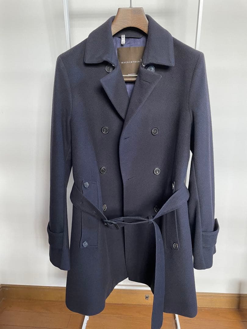 【美品】マッキントッシュ　フェトラー　ネイビー　４０　トレンチコート