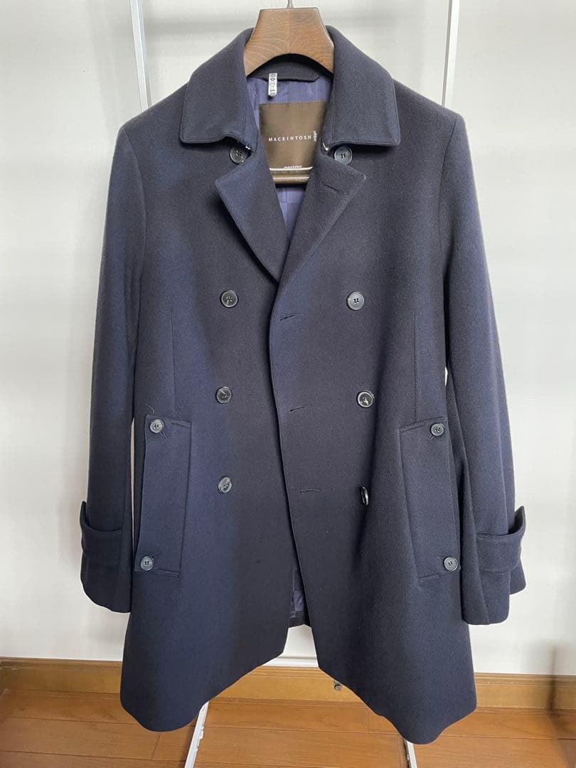 【美品】マッキントッシュ　フェトラー　ネイビー　４０　トレンチコート