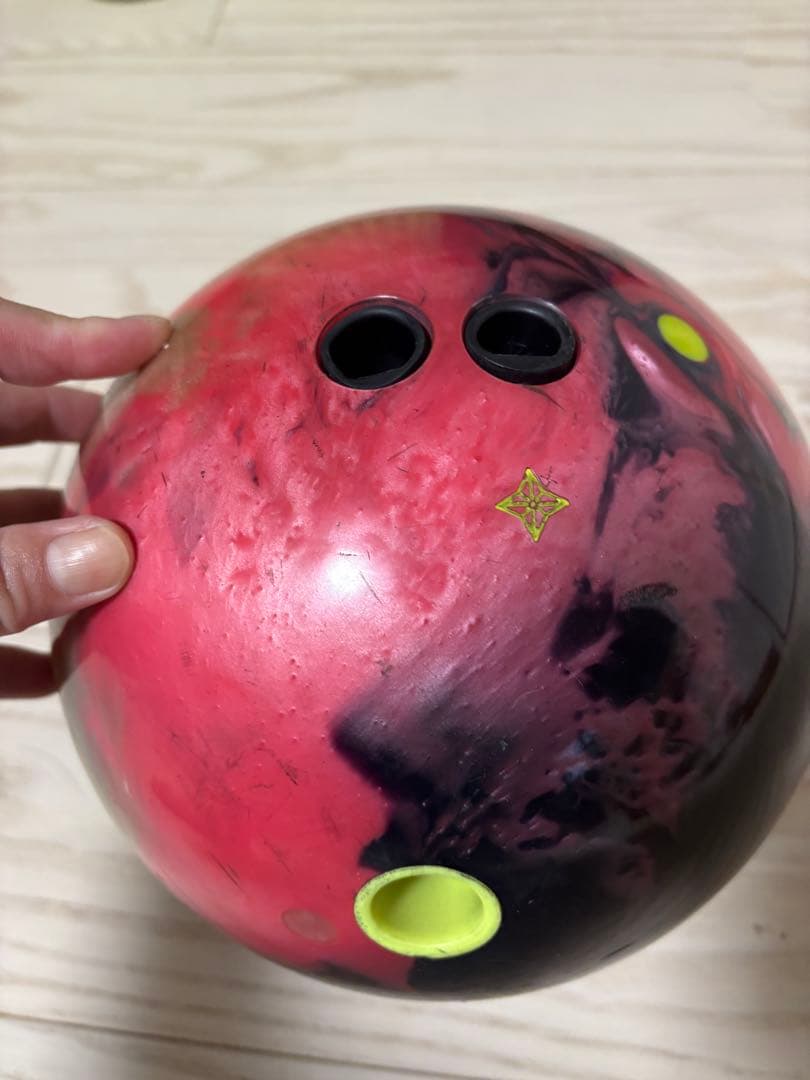 値下げ　ボウリング用バッグ 黒/ピンク 2個収納