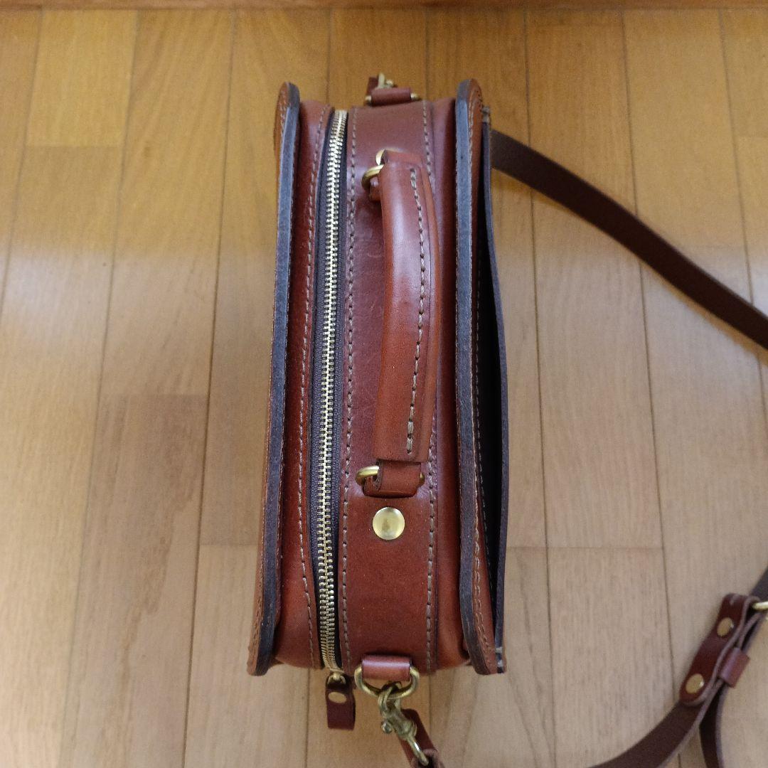 HERZ ダブルステッチ2wayショルダー チョコ