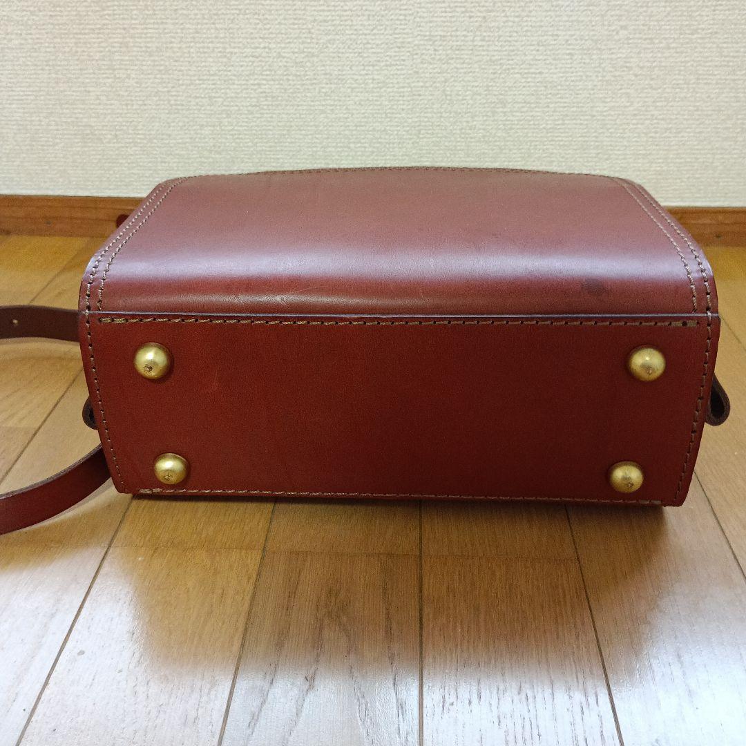 HERZ ダブルステッチ2wayショルダー チョコ