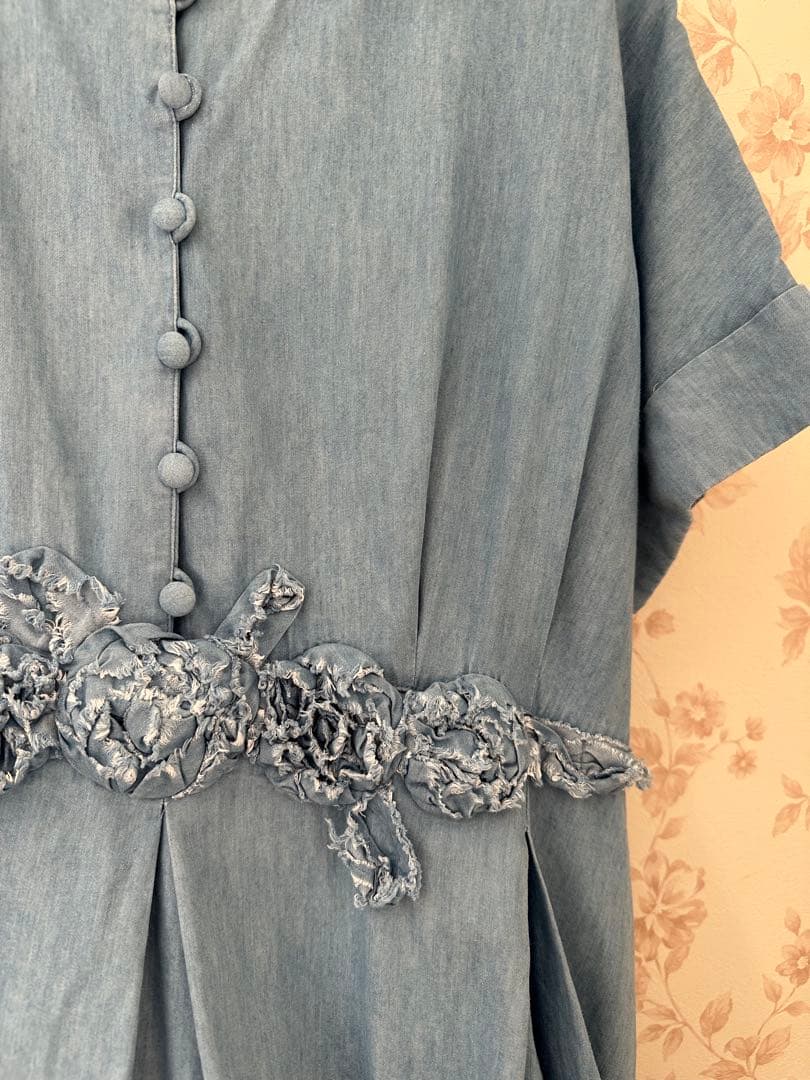 インゲボルグ　フラワーモチーフワンピース　明日1/31迄の出品‼️